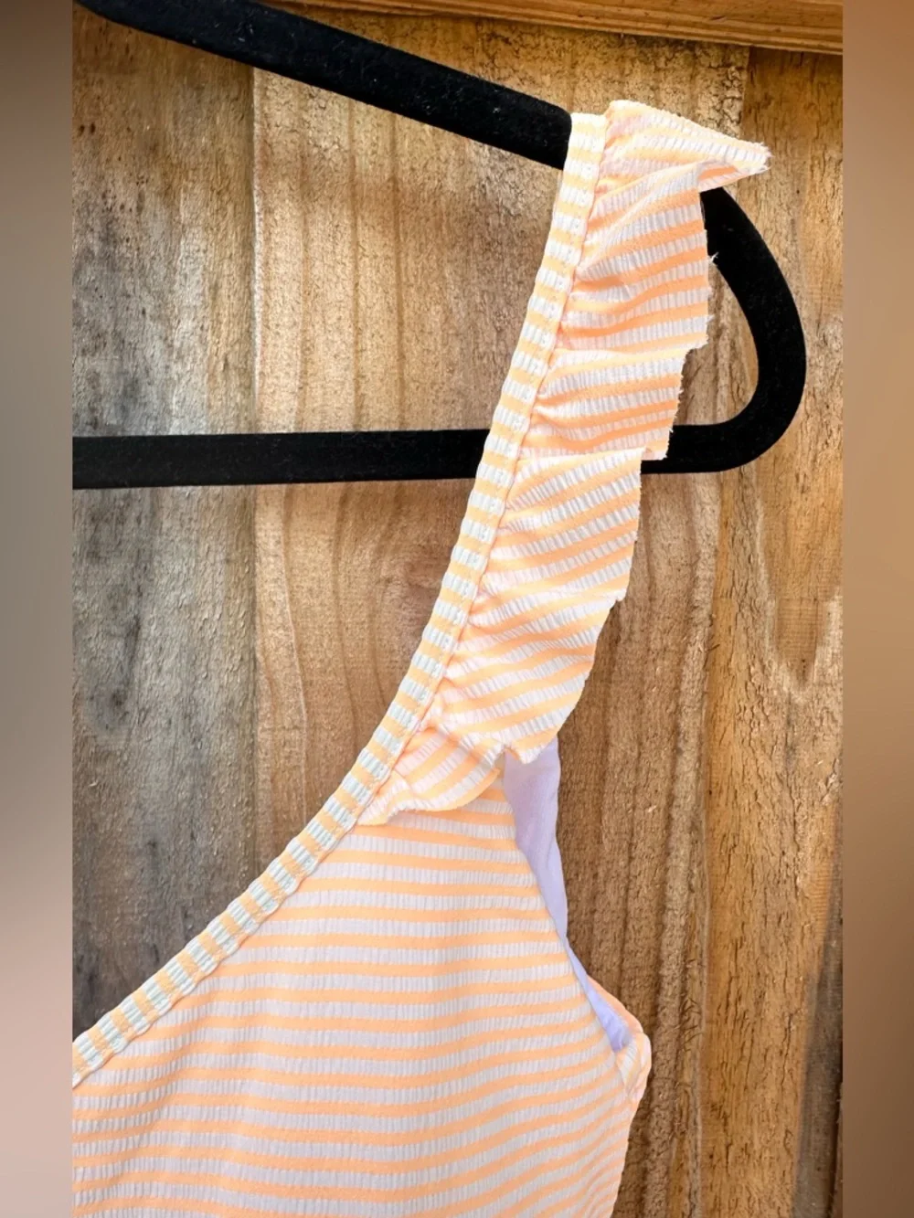 Polo Ralph Lauren Women's Stripe One-Piece Swimsuit Orange Size Large NWOT - Picture 5 of 7